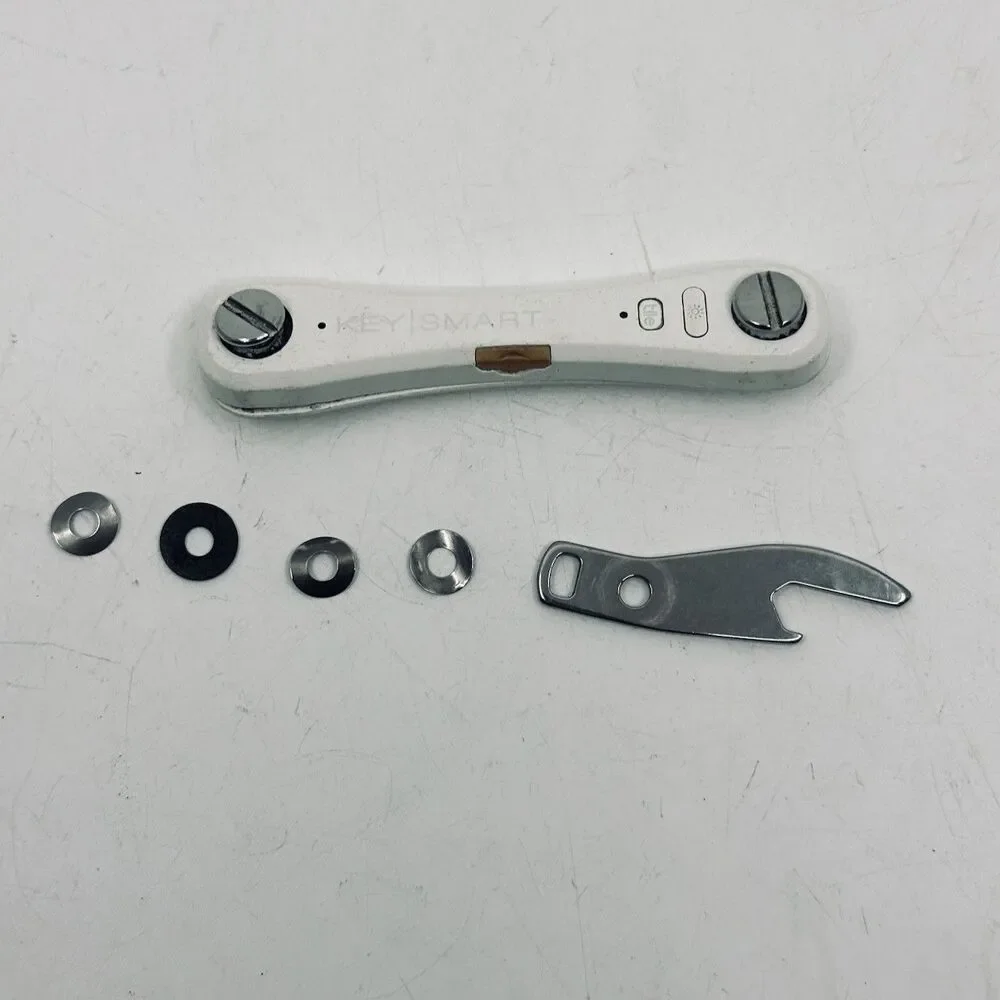 KeySmart Pro KS411 Compact Key Organizer With Tile Smart Location White